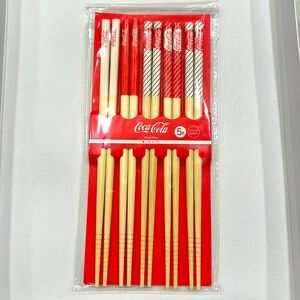 3 for $12🐥Coca Cola 5 pairs of chopsticks